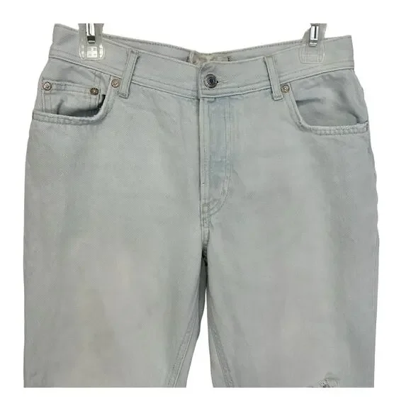 Free People We The Free Maggie Straight Cropped Blue Jean Light Wash Size 26 - Picture 4 of 10